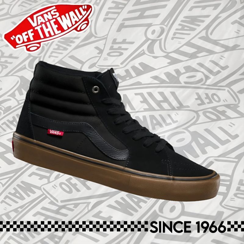 VANS SK8 HI PRO BLACK/GUM ORIGINAL