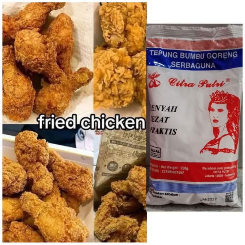 

Tepung Ayam Kentucky 250gr tepung chicken bumbu crispy chicken ayam goreng tempe jamur garing