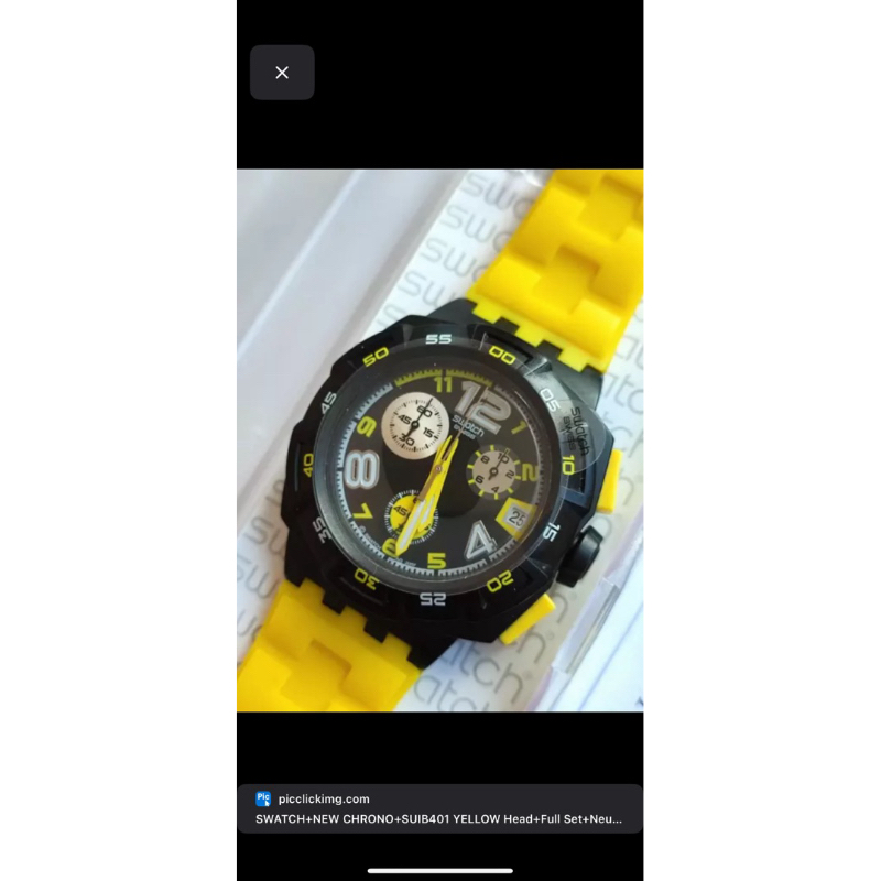 Swatch Yellow Head Original Second