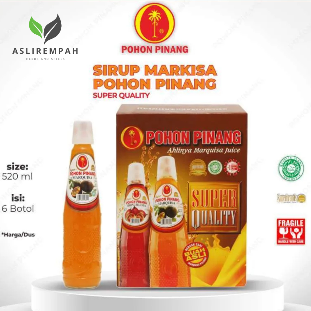 

Sirup Pohon Pinang Markisa Super 520 Ml Sirup Medan