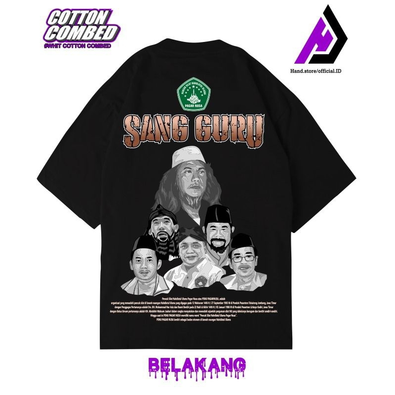 KAOS PAGAR NUSA GUS MAKSUM PREMIUM ORIGINAL COTTON COMBED 20S TEBAL
