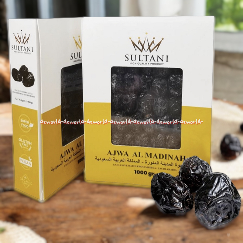 

Sultani 1000gr Ajwa Al Madinah Kurma Dari Medina Saudi Arabia Sul Tani Sulthani 1kg 1kilo Aj-wa Date Siap Makan Konsumsi