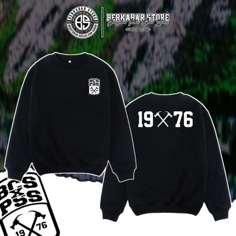 Crewneck Ultras BCS X PSS SLEMAN 1976 [Plastisol] •BerkabarStore•
