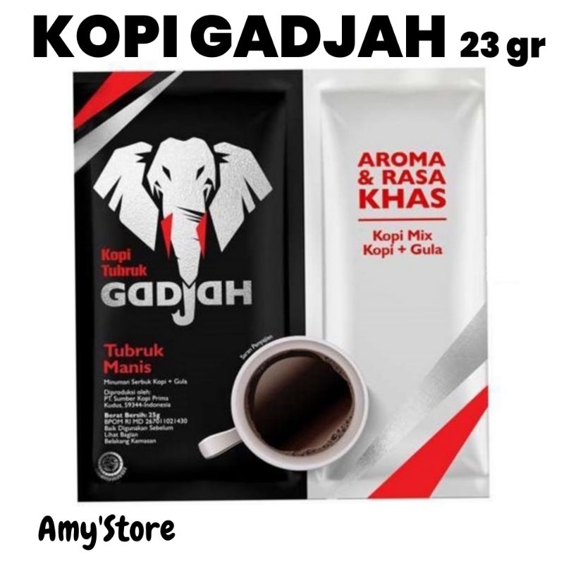 

KOPI GADJAH Kopi tubruk Gadjah Sachet 23 gram