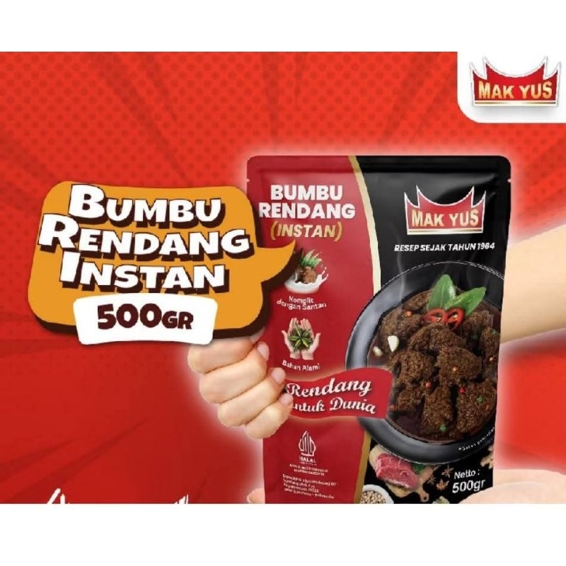 

bumbu rendang INSTAN (MAK NYUS) khas minang payakumbuh