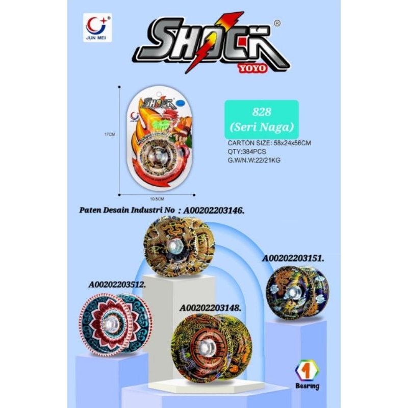 Yoyo shock besi gambar naga cantik banget yoyo besi