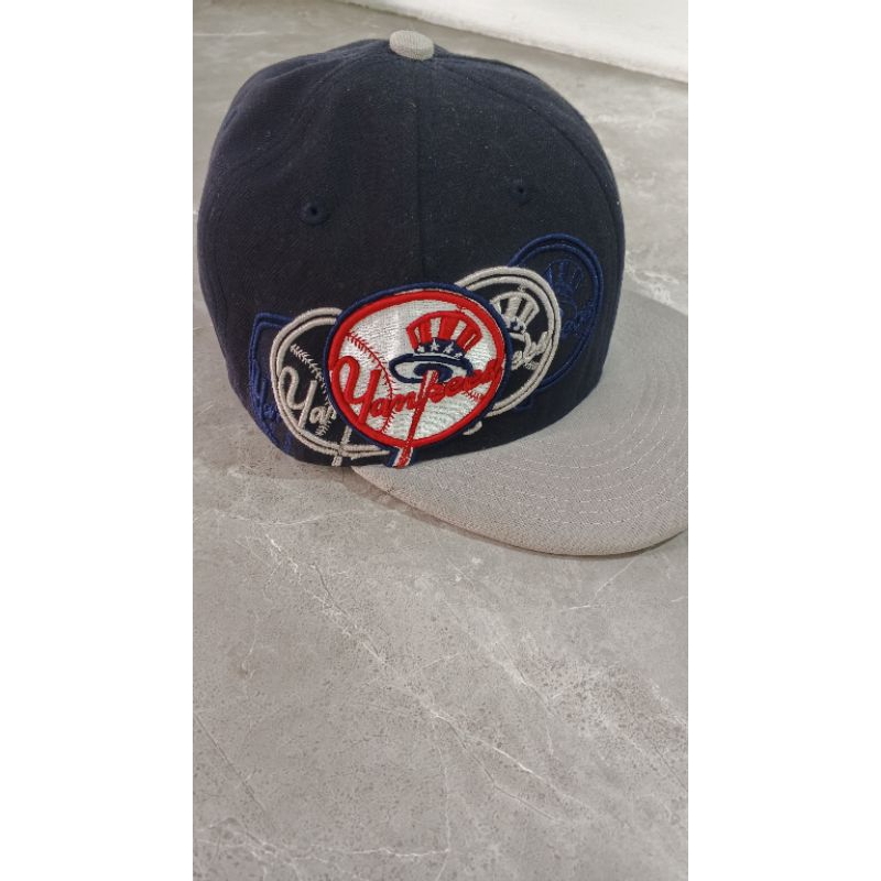0Topi Snapback New Era MLB NY Yankess Fitted anak 6-12 THN. Lingkar kepala 53 anak remaja