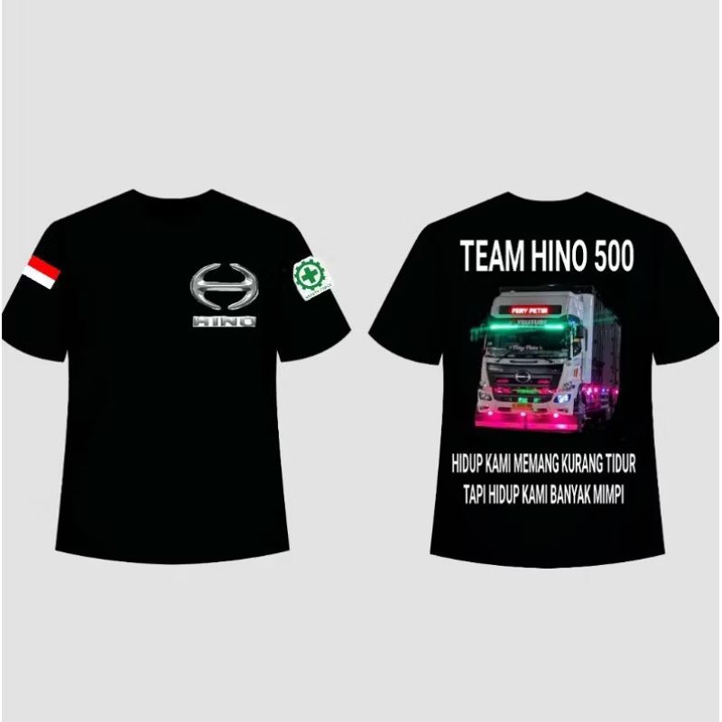 KAOS TRUK HINO 500 BISA RIQUES GAMBAR/T SHIRT GAMBAR TRUK HINO 500 CUSTOM