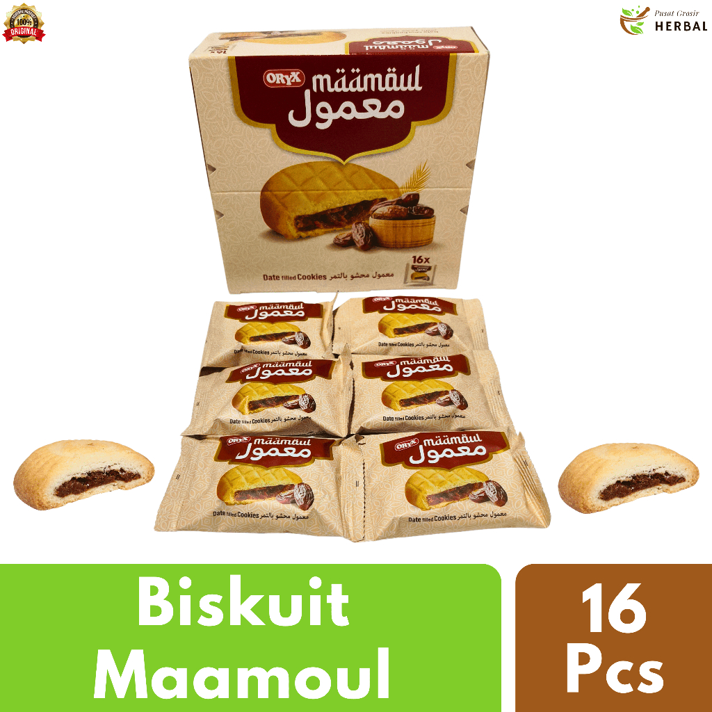 

Biskuit Maamoul Mamoul Al Batal Snack Makanan Cemilan Jajanan Kue Arab Kurma 1 Box Isi 16 Pcs