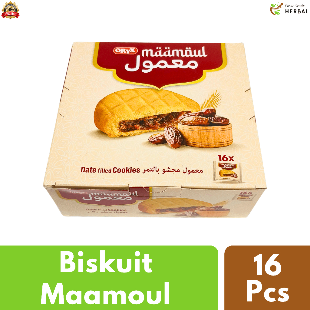 

Biskuit Maamoul Mamoul Al Batal Snack Makanan Cemilan Jajanan Kue Arab Kurma 1 Box Isi 16 Pcs