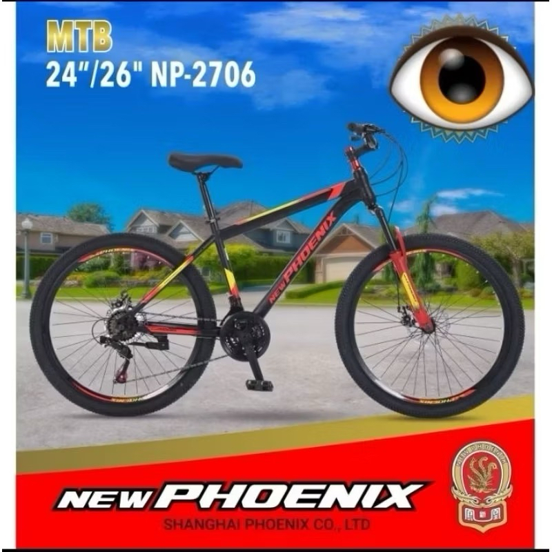 Sepeda MTB Ukuran 20 / 24 / 26 / 27.5 Phoenix Star Inner cable 21 Speed Terbaru Sporty / Sepeda Gunu