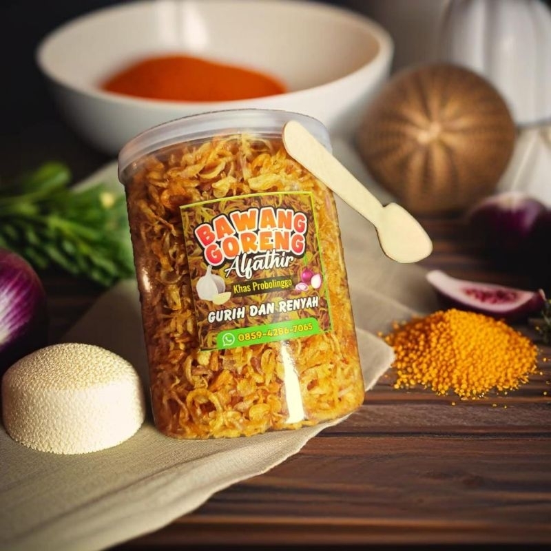 

Bawang Goreng Asli Tanpa Campuran Tepung| Berat 200 gram