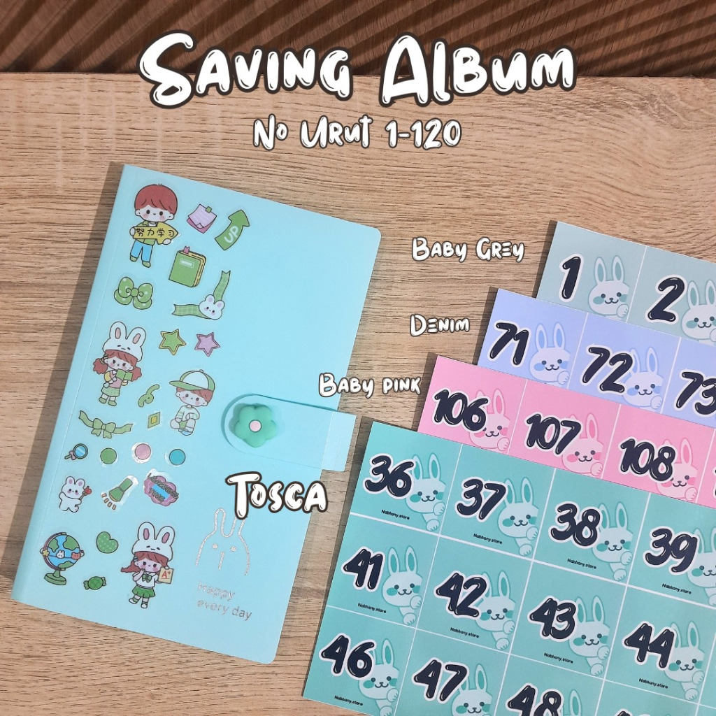 

Album Saving / Album Menabung Nomor Urut 1-120 / 1-240 /PAKET MENABUNG