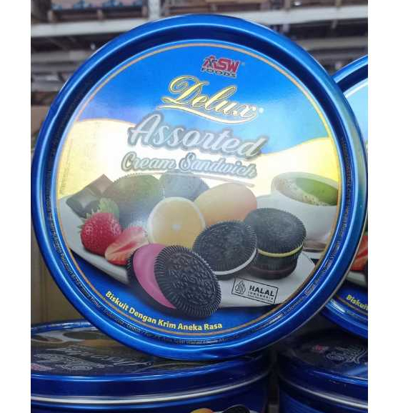 

ASW BISCUIT DELUX COOKIES ASSORTED KALENG 220GR - BISKUIT LEBARAN