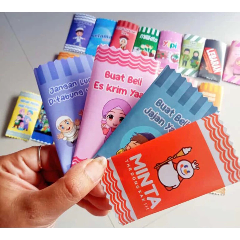 

[isi 10pcs] Amplop permen motif permen lucu angpau hari raya murah siap pakai