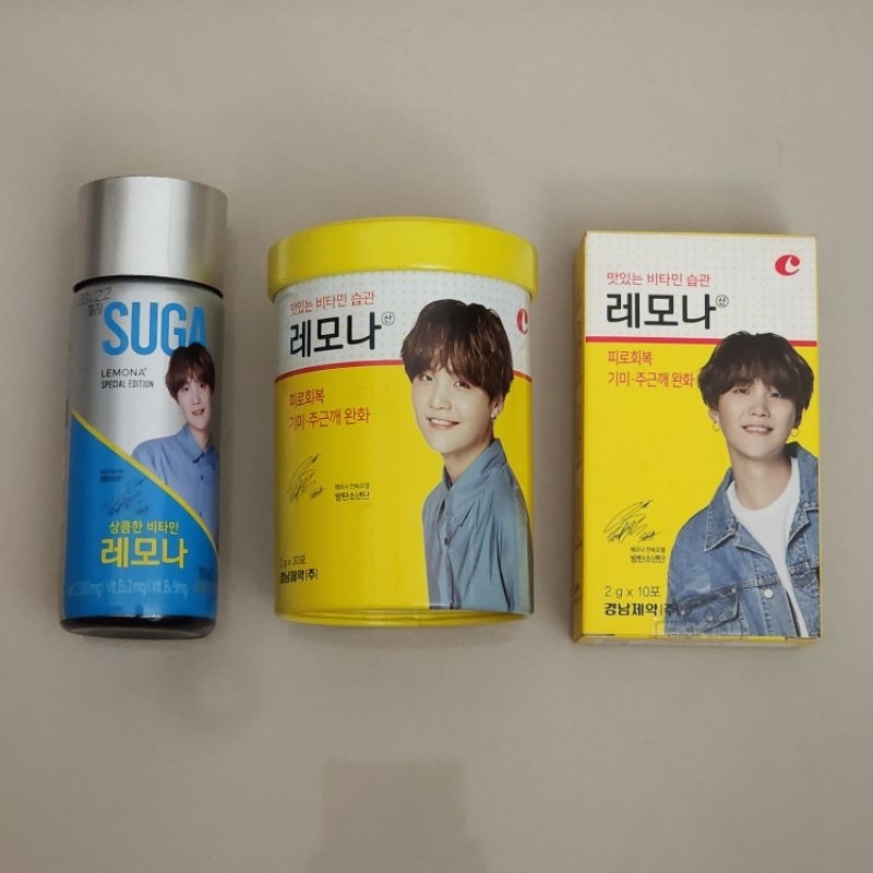 OFFICIAL LEMONA X BTS Kaleng Kosong / Box Kosong Lemona BTS Suga