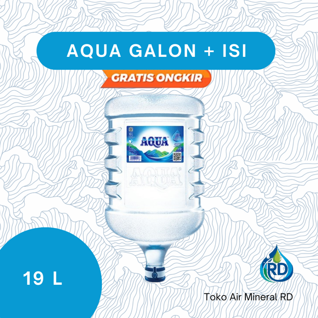 

RD - Galon AQUA - Isi 19 Liter - Air Minum Mineral Galon