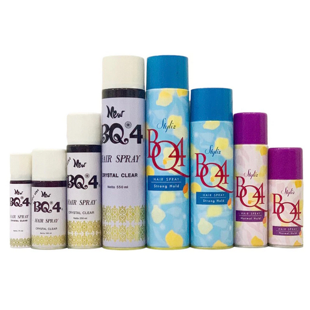 BQ4 HAIR SPRAY - Hair Spray BQ // JSELECTIV X JHON KOSMETIK // Pengeras Rambut BQ4 - ORI️ BPOM COD