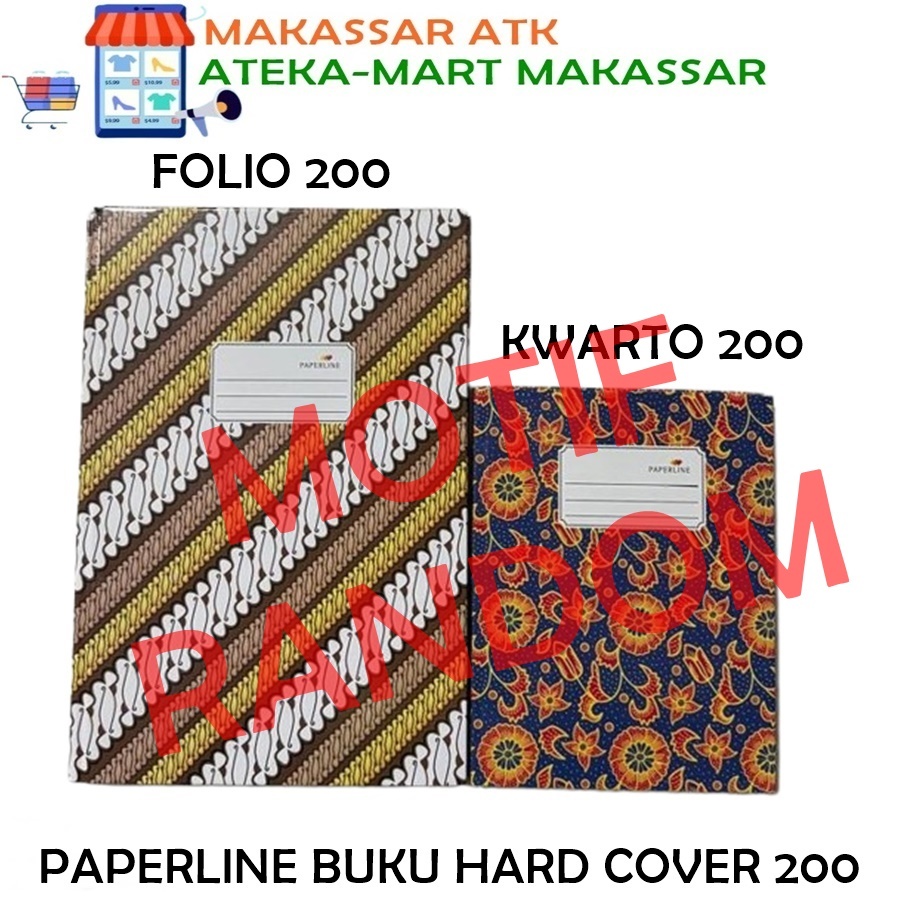

[200LBR] PAPERLINE BUKU FOLIO - KWARTO HARDCOVER 200 LEMBAR