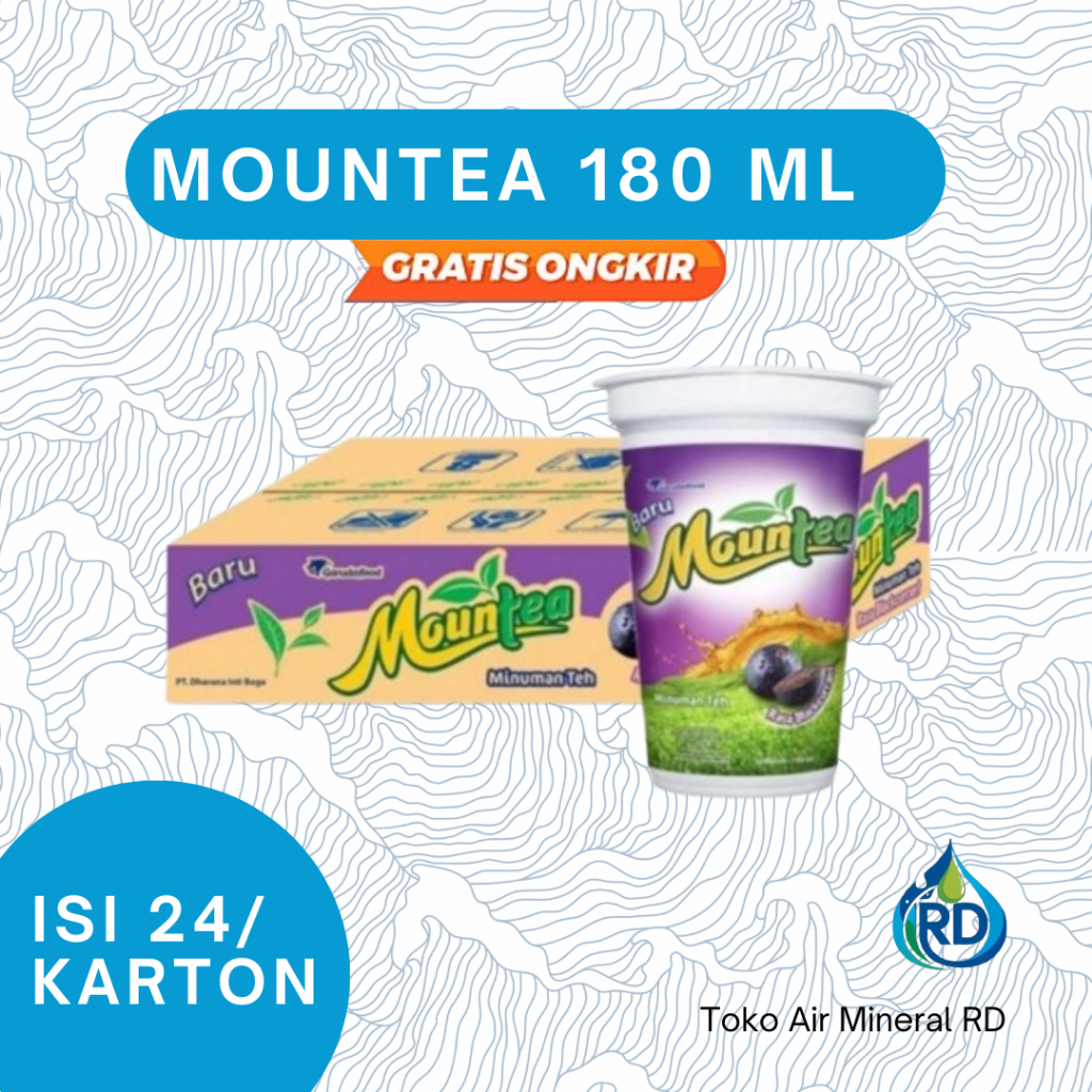 

RD - Mountea Blackcurrant 180 ML 1 Dus - Isi 24 x 180 ML - Minuman Kemasan Manis