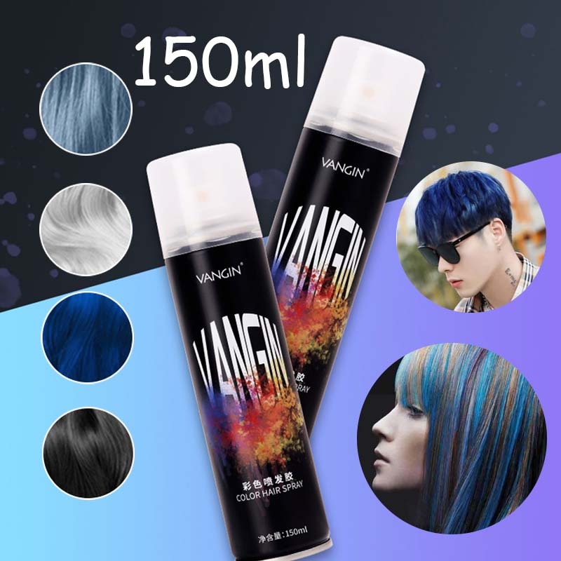150ml Cat Rambut Spray Instant Mermaid Hair Color Spray Non Permanent Spray Rambut Warna Cat Rambut 