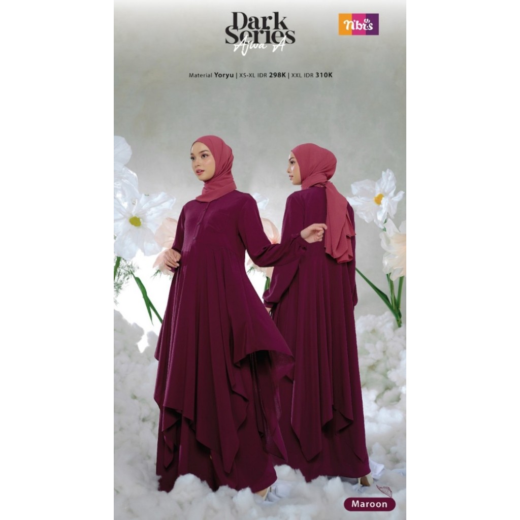 GAMIS NIBRAS - AJWA A _ MAROON