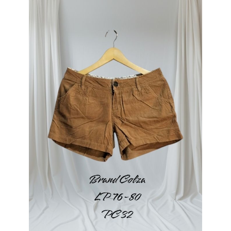 thrift celana hot pants colza