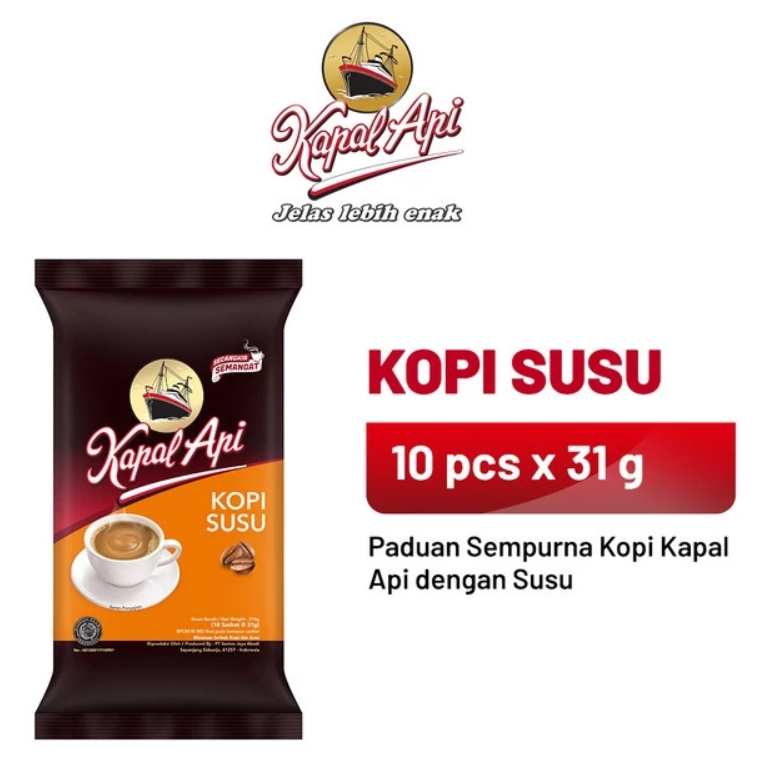 

KAPAL API I Kopi Susu I 10 Sachet