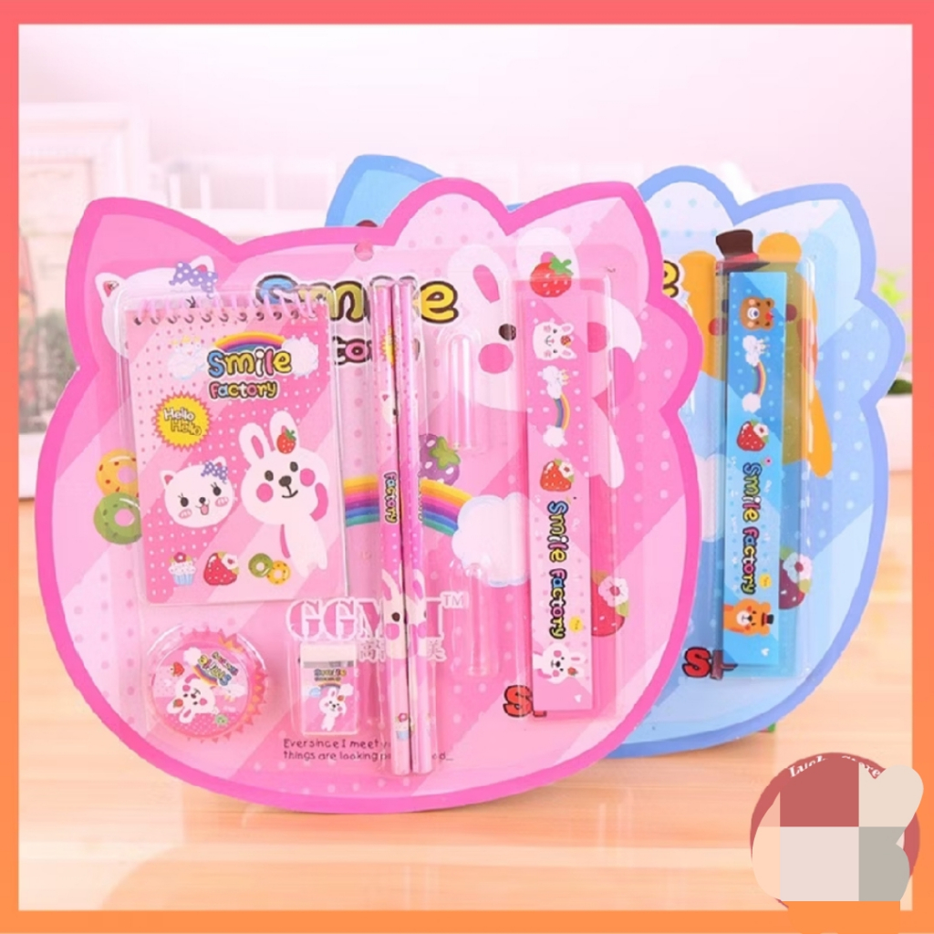 

Set Alat Tulis 8 in 1 / Set Alat Tulis Kartun Lucu /Stationary Set Karakter Kartun