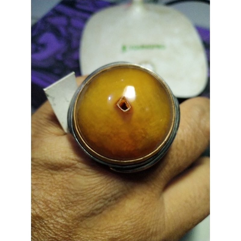 Batu Akik Pandan Nanas Combong Natural Unik kode 8/161