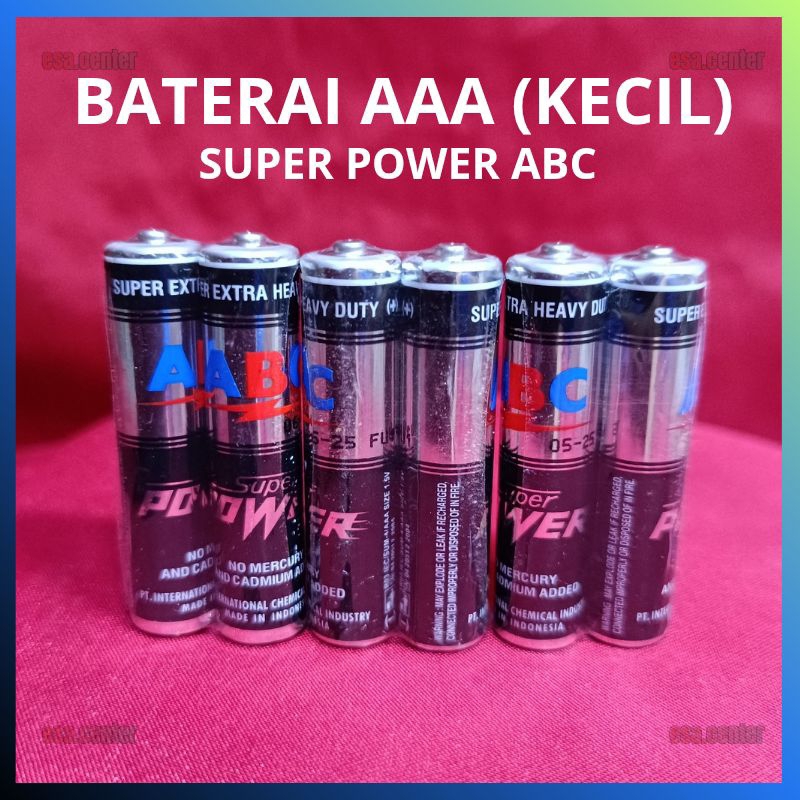 1PCS BATERAI A3 ABc SUPER POWER SATUAN / BATERAI KECIL AAA ABc / BATRE REMOT AC AAA ABc