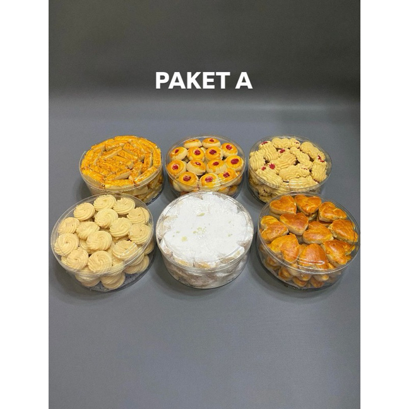 

Paket Kue Kering Lebaran / Parcel Kue Lebaran / Gift / Kue Isi 6 Toples Berat 500gr/ Toples COD GRATIS ONGKIR