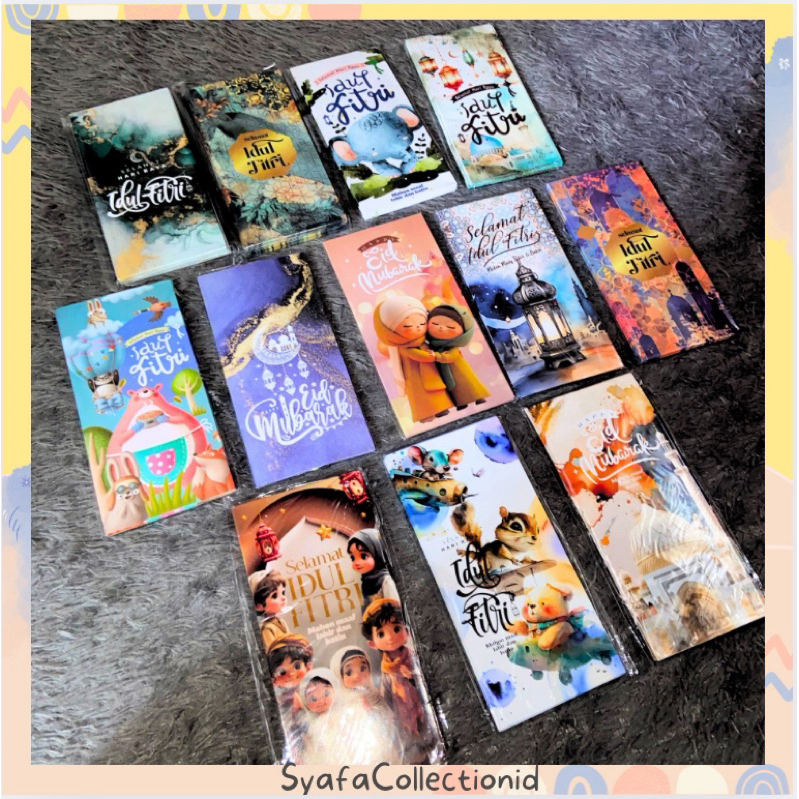 

Amplop Lebaran / Amplop Idul Fitri Bahan Tebal Uang tidak Dilipat