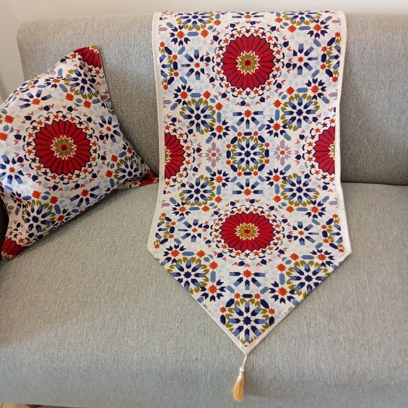Store_Nolimit Taplak Meja Turki/ Table Runner Import Turki / Taplak Meja Panjang Motif Bukan Sablon