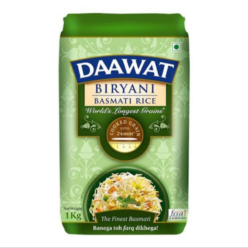 

Daawat Biryani Basmati Rice 1kg