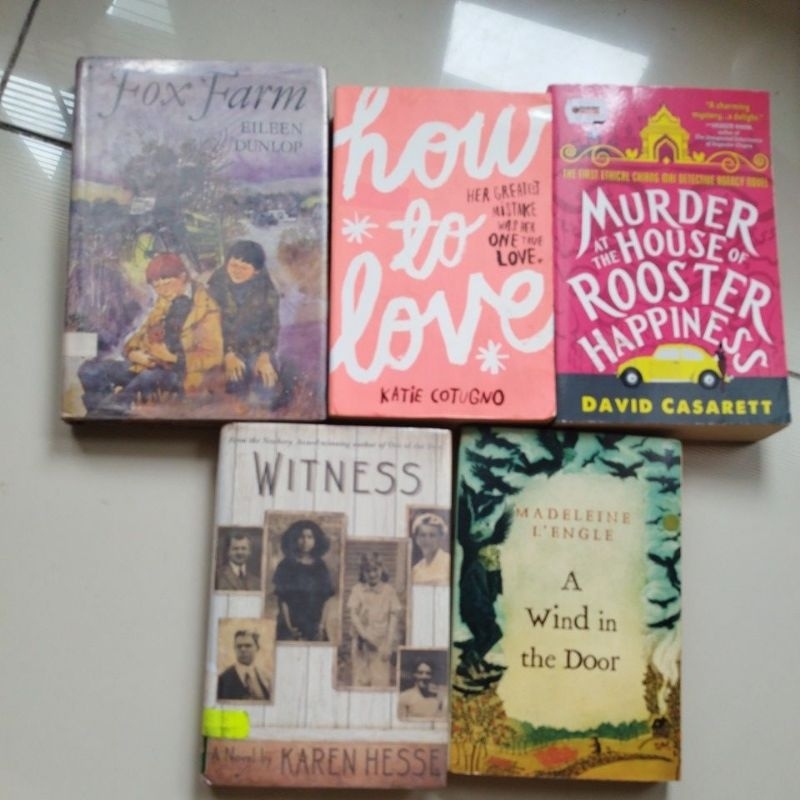 Fox farm, how to love, murder at the house of rooster happiness, witness, A Wind In The Door