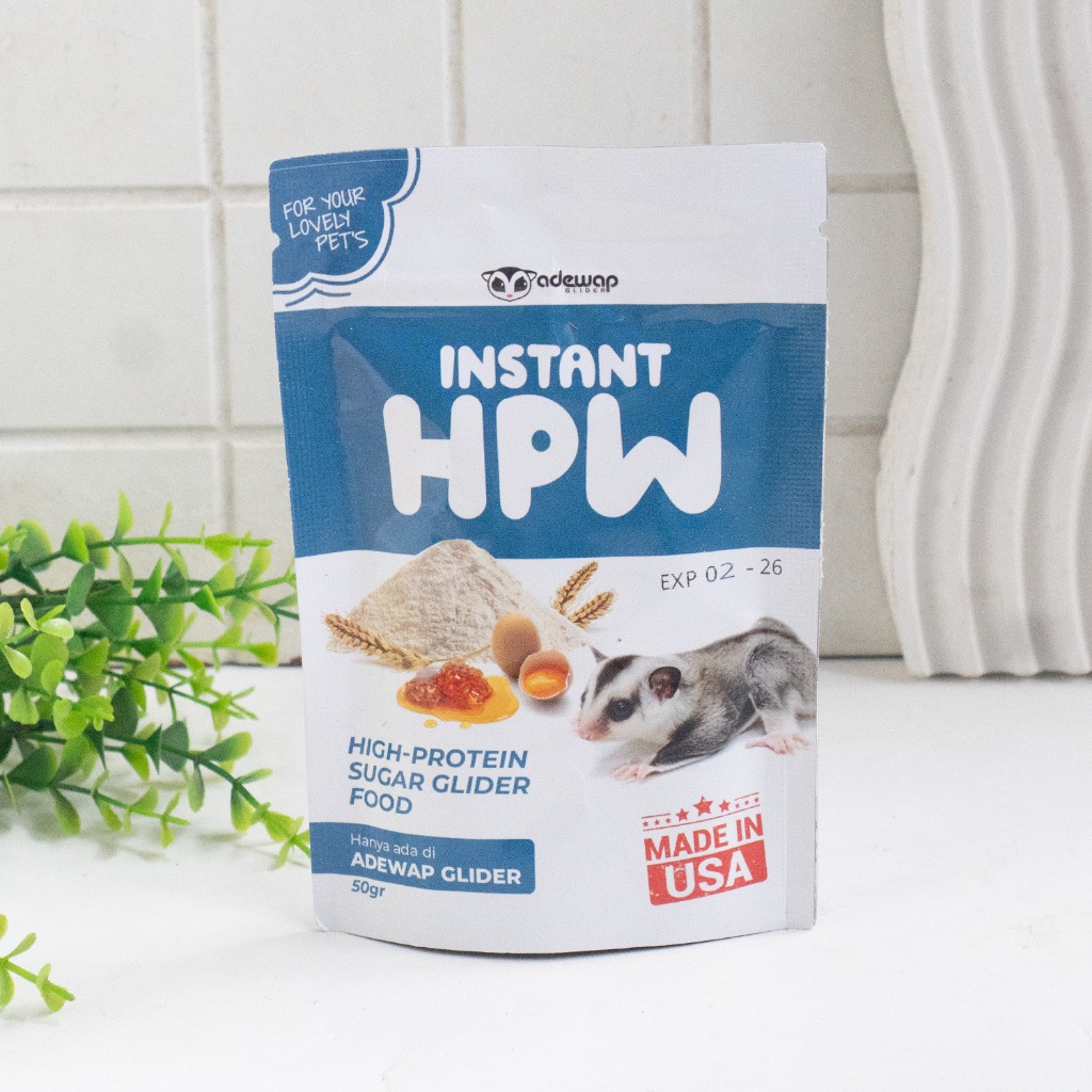 ADEWAP GLIDER HPW Instan Sugar Glider Campuran Nutrisi High Protein Wombaroo - 50Gr