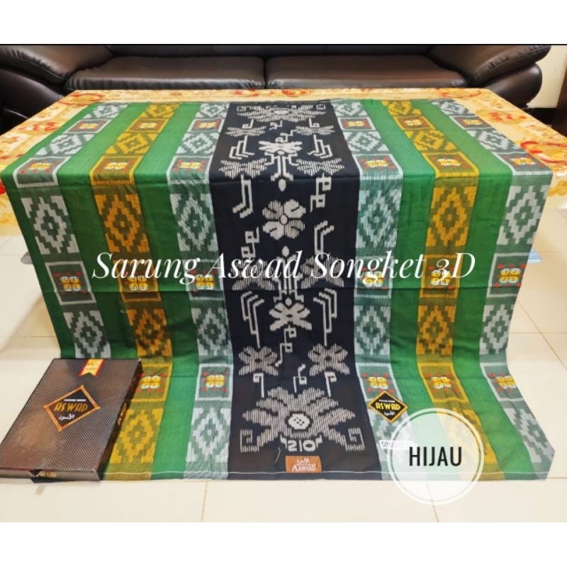 Sarung aswad songket 3D edisi 2007 stara wadimor Donggala mustamin