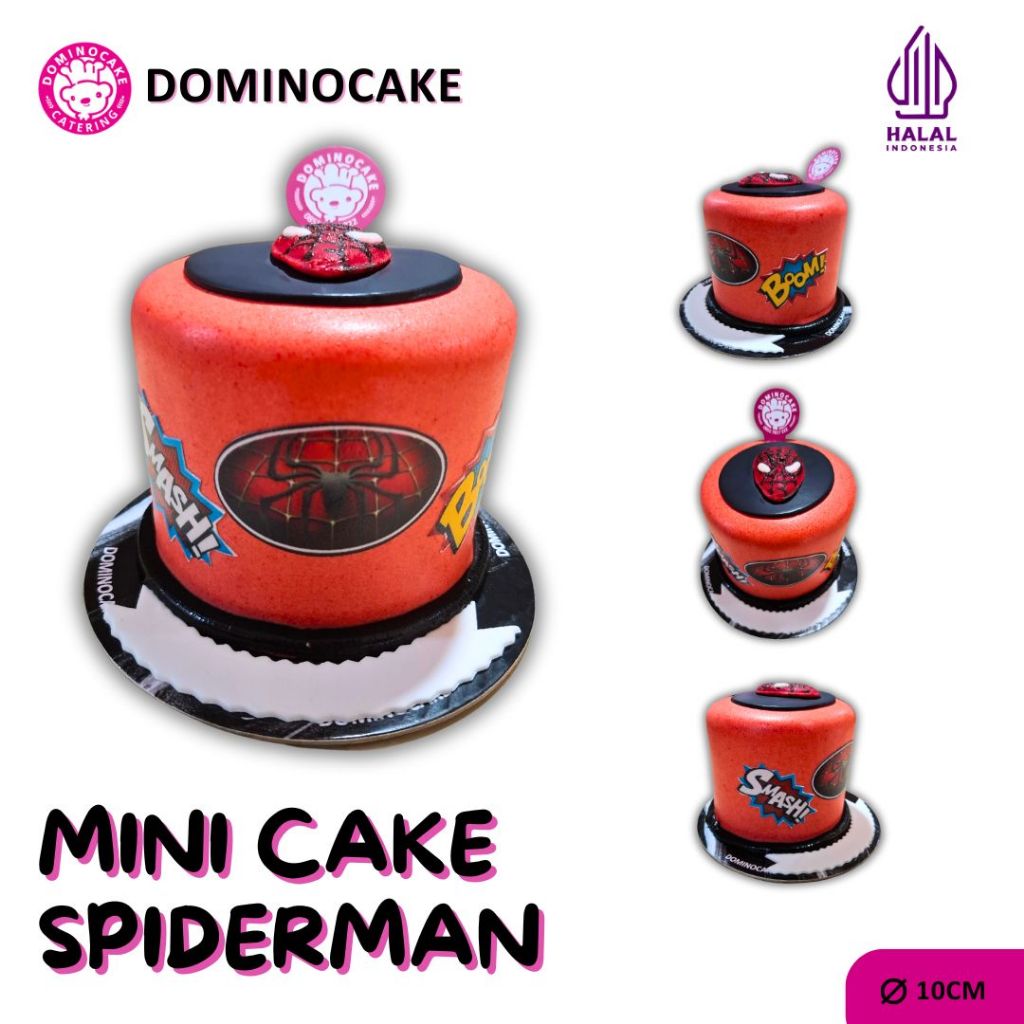 

Dominocake | Kue Ulang Tahun Mini Spiderman Diameter 10 cm