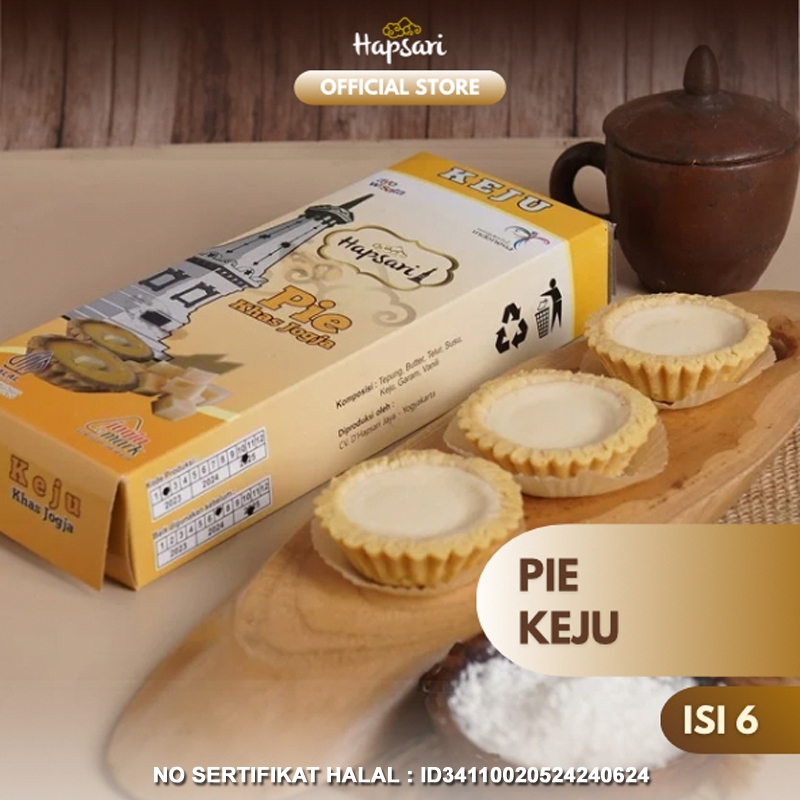 

HAPSARI COOKIES Pie Keju (Isi 6) | Oleh-oleh Khas Jogja