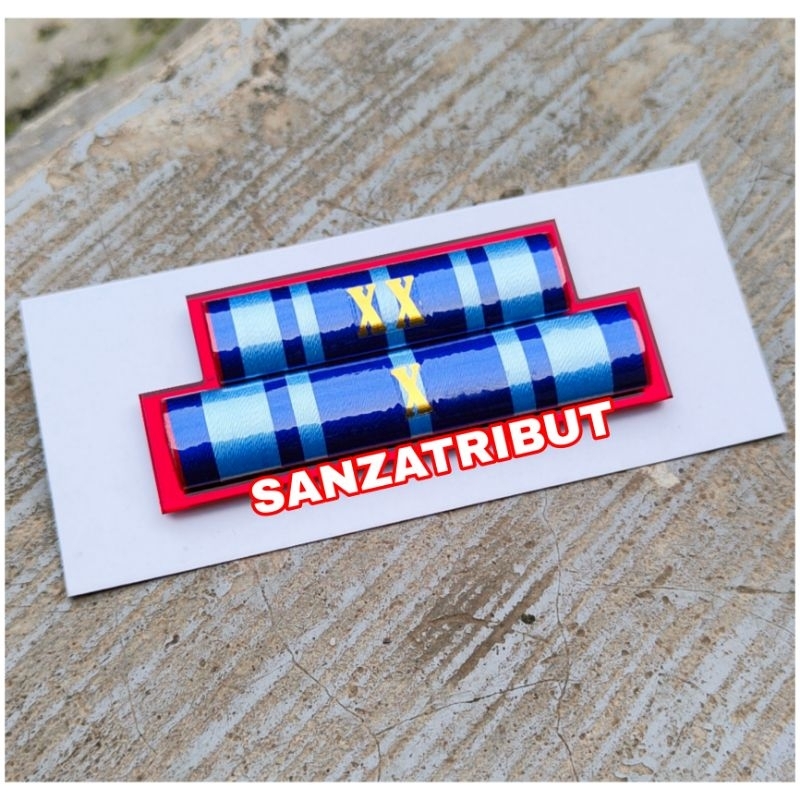 Satya Lencana PDH Pns Asn Karya Satya 10 20 Tahun X XX Model Cembung Magnet Promo Terbaru