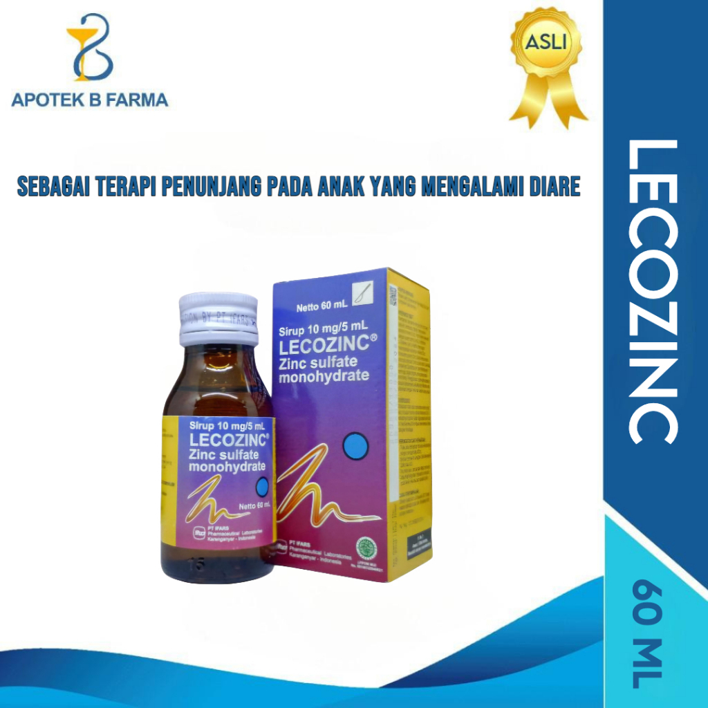 Lecozinc Sirup 60 ml - Sirup Suplemen Zinc