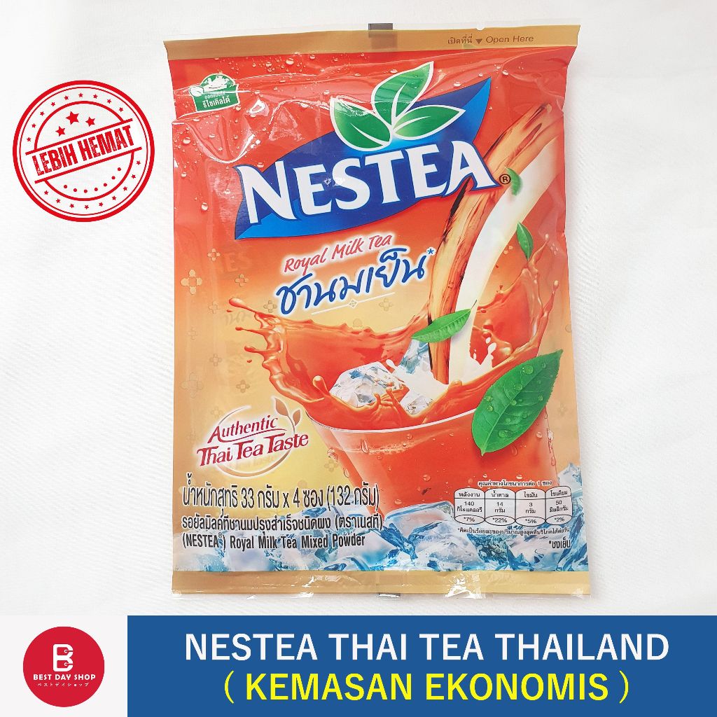 

NESTEA THAI TEA THAILAND KEMASAN EKONOMIS / NESTEA ROYAL MILK TEA ISI 4 SACHET