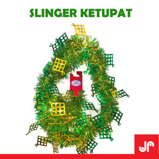 SLINGER LEBARAN KETUPAT / SLINGER RUMBAI IDUL FITRI PANJANG 2M