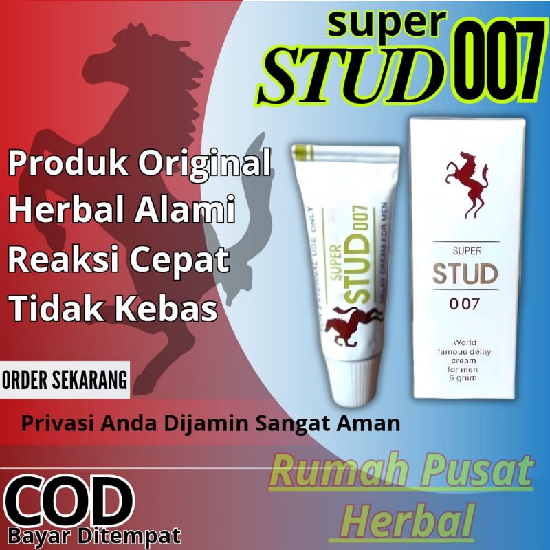 Obat Kuat Pria Tahan Lama SUPER STUD 007 Asli Original Jamu Herbal Penambah Stamina Laki-laki Perkas