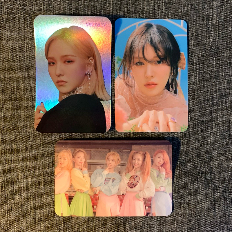 (take all) red velvet rv wendy pc photocard official md merchandise feel my rhythms fmr glass cup ho