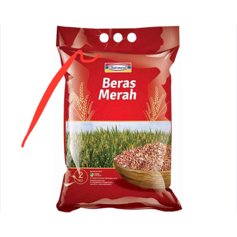 

Beras Merah 2kg indomaret alfamart