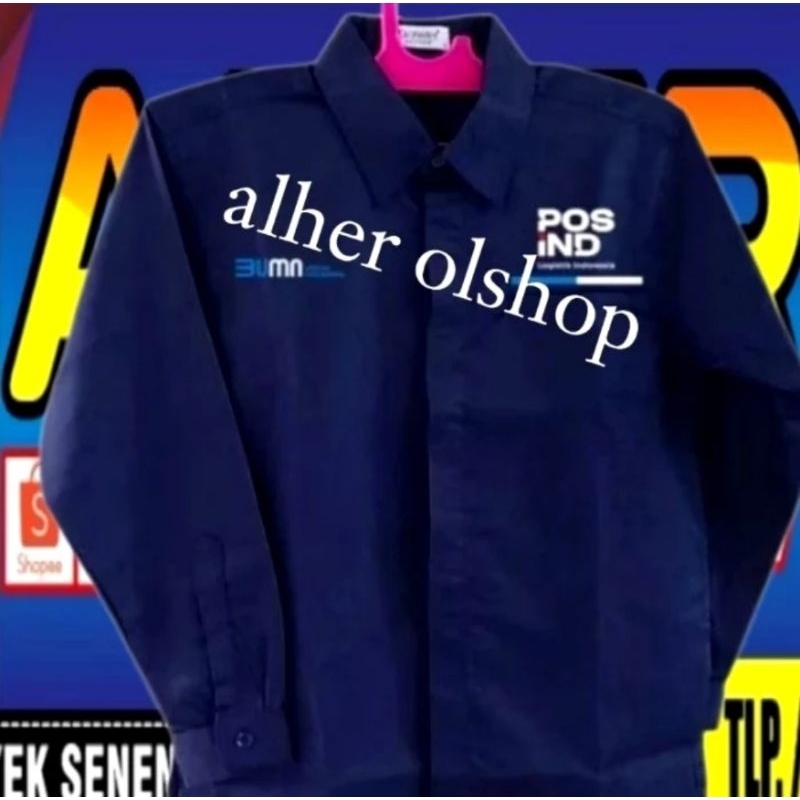 kantong 1 kemeja pos Indonesia pdh pos Indonesia baju pos Indonesia seragam pos Indonesia kemeja ker