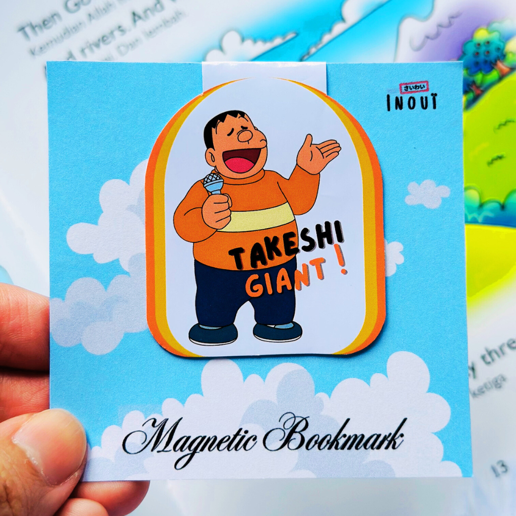 

Magnetic Bookmark Takeshi Giant - Pembatas Buku Karakter Lucu Kartun Doraemon
