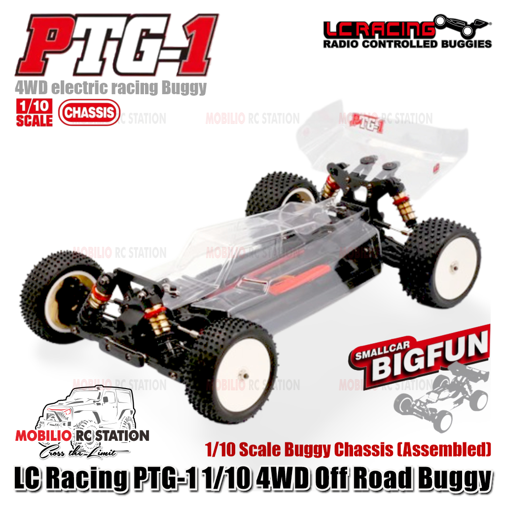 LC Racing PTG-1 1/10 4WD Off Road Buggy Chassis Assembled LC Racing #PTG-1H, PTG-1HBU, PTG-1HRD